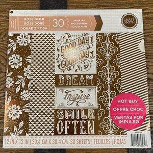Craft Smith Rose Gold Paper Pad